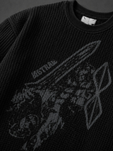 Ashen Warden Waffle Ripped Tee