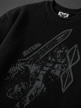 Ashen Warden Waffle Ripped Tee