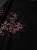 Spider Lily Waffle Knit Tee