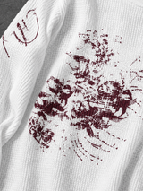 Spider Lily Waffle Knit Tee